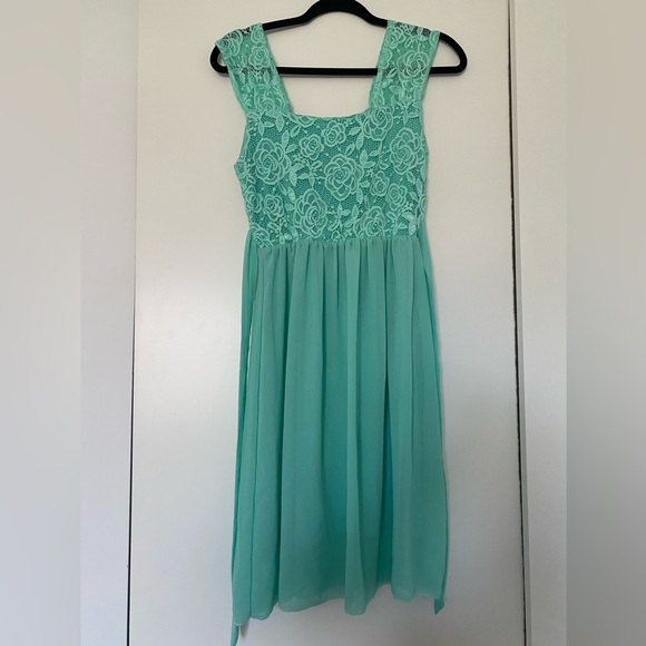 Turquoise Formal Dress - Picture 2 of 2